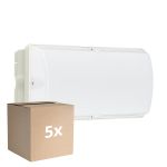 Confezione Multipack 5x Philips LED Sicurezza Ledinaire WL055V Bianca 6W 600lm - 830 Luce Calda -  | 374x150mm - IP65