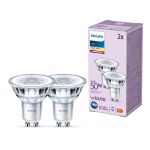 Confezione Multipack 2x Philips Faretti LED GU10 PAR16 5W 355lm 36D - 827 Bianco Molto Caldo