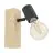 Eglo Luce Da Parete Townshend 3 Legna Acciaio Nero | IP20 - Adatto per 1x E27