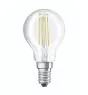 Osram Parathom Classic LED E14 Sferica Filamento Chiara 4W 470lm - 827 Bianco Molto Caldo | Relax and Active - Sostitutiva 40W