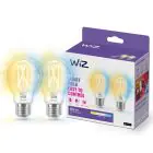 Pacco doppio 2x WiZ Smart LED E27 Pera Filamento 7W 806lm | Miglior Resa Cromatica - Dimmerabile - Sostitutiva 60W