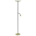 Eglo Lampada da terra Conivarino Acciaio Brushed Ottone, Nero 30.5W 3150lm - 827 Bianco Molto Caldo | Dimmerabile